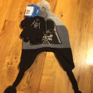 Boys Star Wars Toboggan & Gloves Set